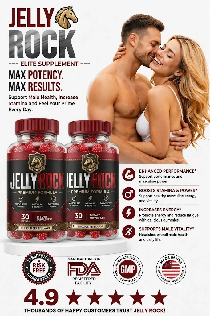 Jelly Rock benefits for energy, stamina, male vitality and confidence
